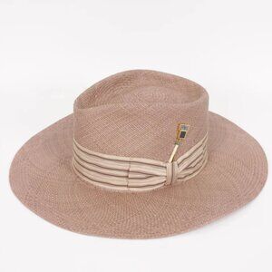 NWT Auth Nick Fouquet Strophic Pink Rose Hat 58